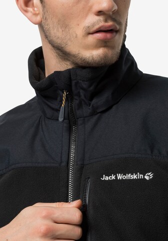 JACK WOLFSKIN Funktionsfleecejacke 'Blizzard' in Schwarz