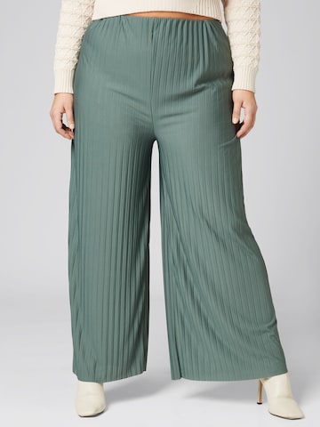 Guido Maria Kretschmer Curvy Loose fit Pants 'Saphia' in Green: front