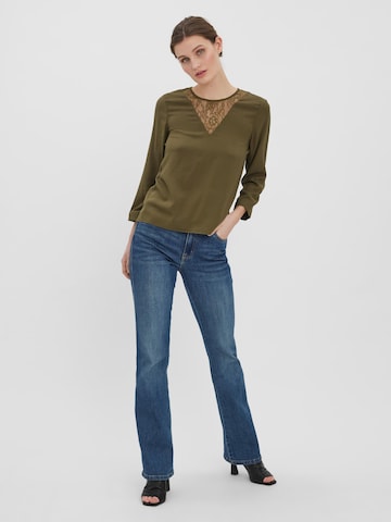 VERO MODA Blouse 'Naja' in Groen