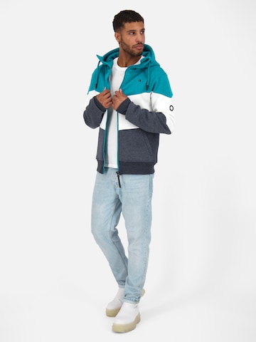 Alife and Kickin Sweat jacket 'Simon' in Blue