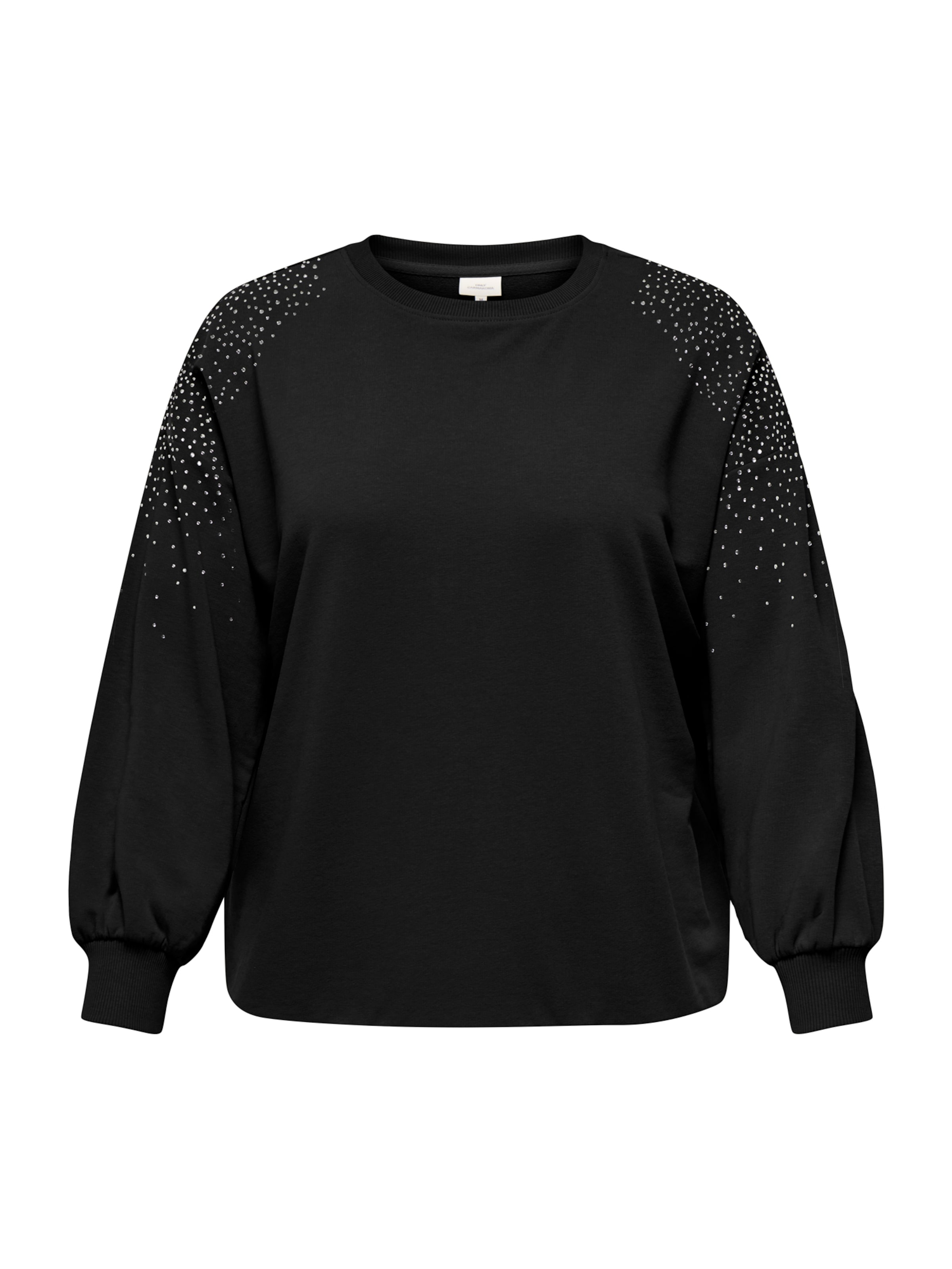 ONLY Carmakoma - Sudadera 'CARVIOLETTA' en negro: frente