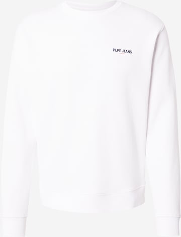 Pepe Jeans Суичър в бяло: отпред