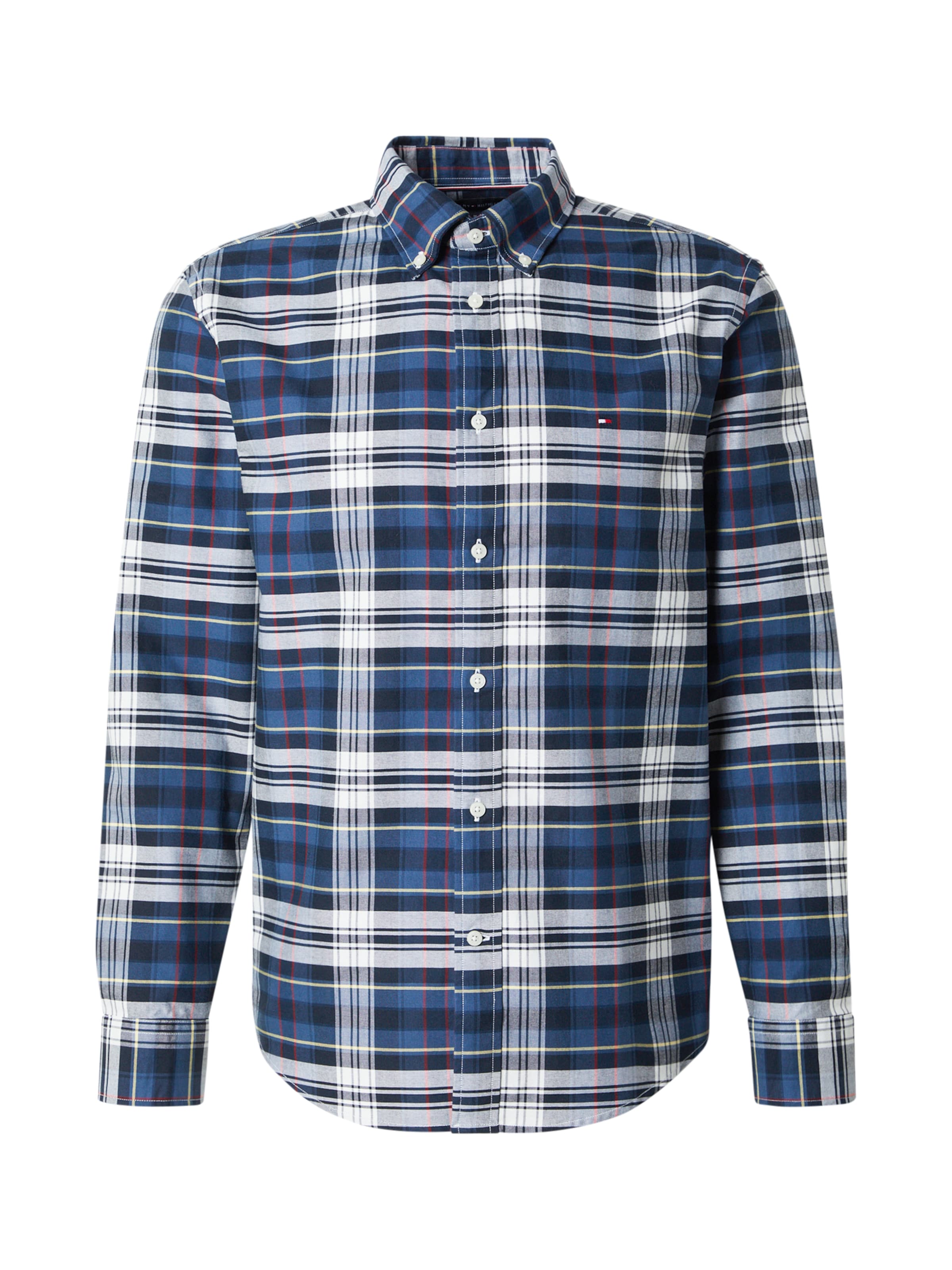 TOMMY HILFIGER Overhemd 'Heritage' in de kleur Navy / Geel / Rood / Wit, Productweergave