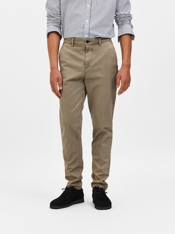 SELECTED HOMME Tapered Pants 'RONAN' in Green: front