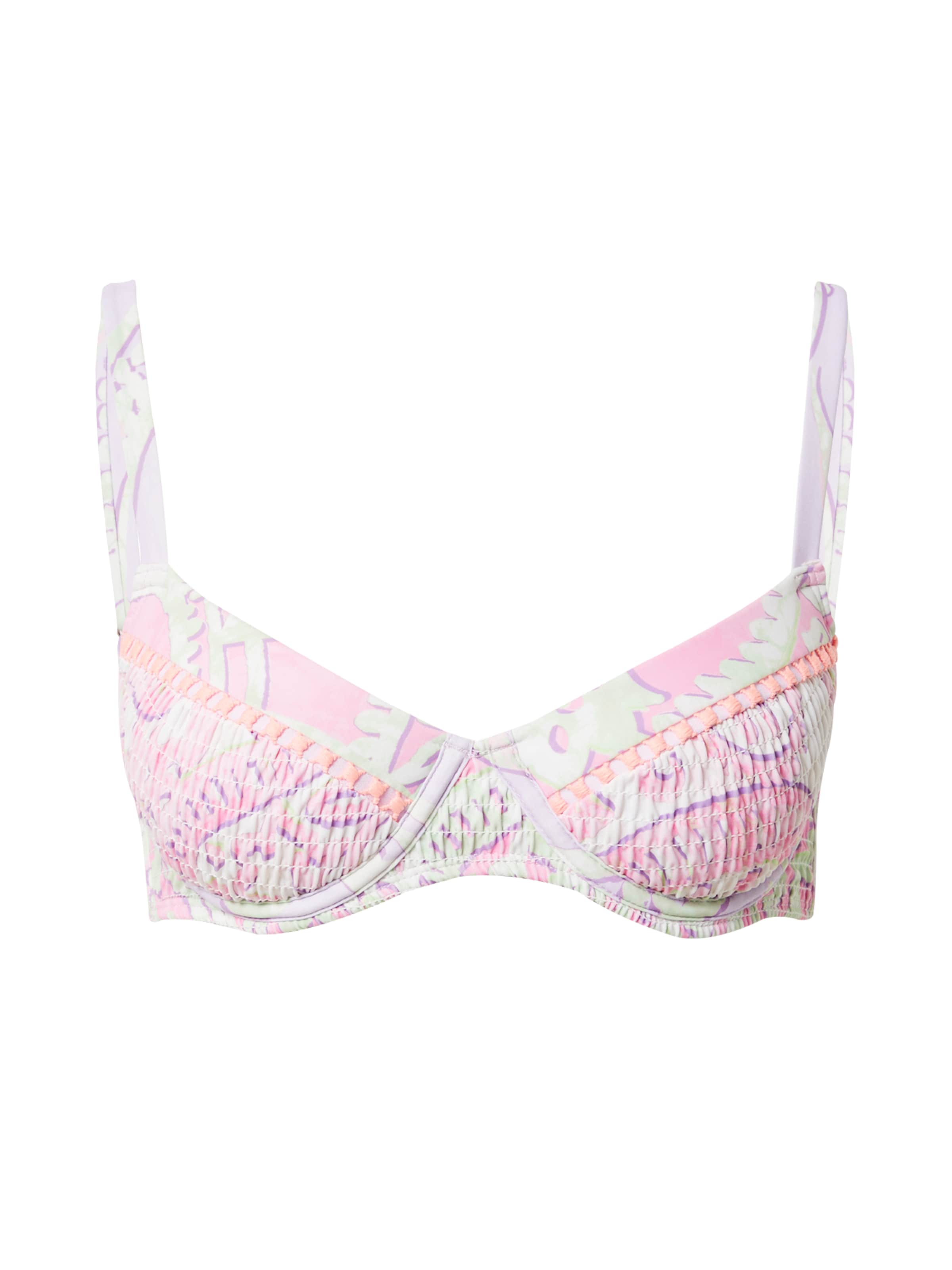 River Island T-shirt Bikini top in Purple: front