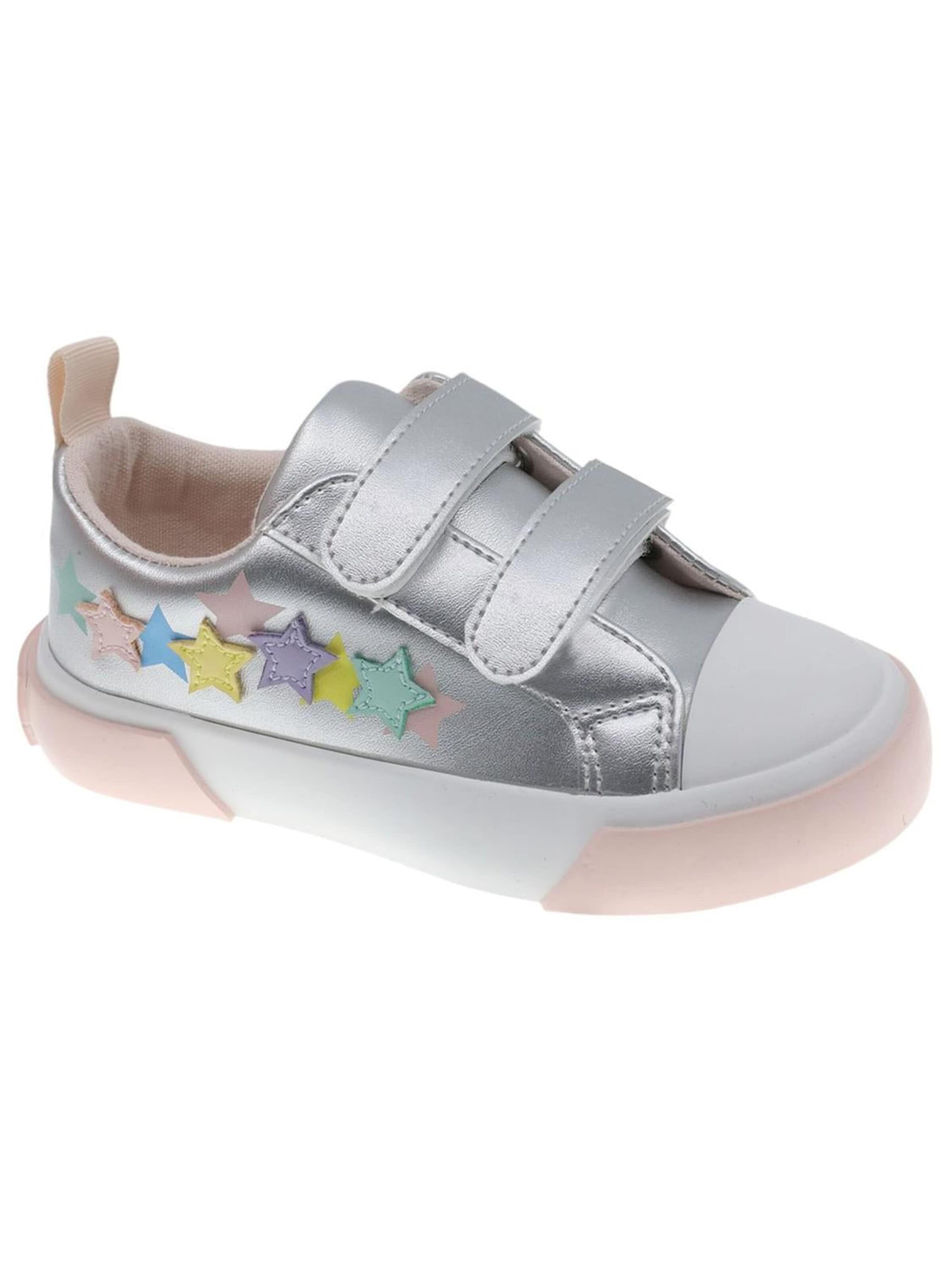Beppi Sneakers 'Canvas Shoe' i sølv: forside
