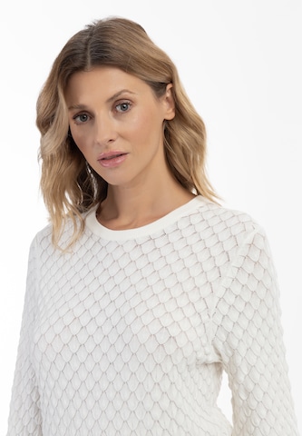 Pull-over Usha en blanc