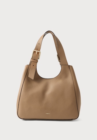 FURLA Shoulder Bag 'DORA' in Brown: front