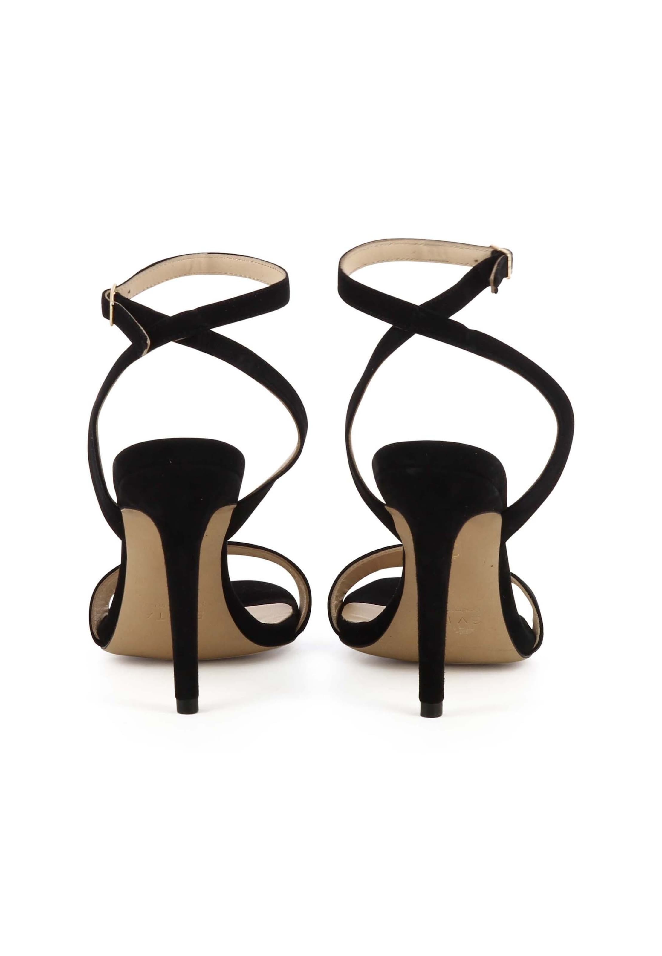 EVITA Sandalen met riem 'EVA' in Zwart