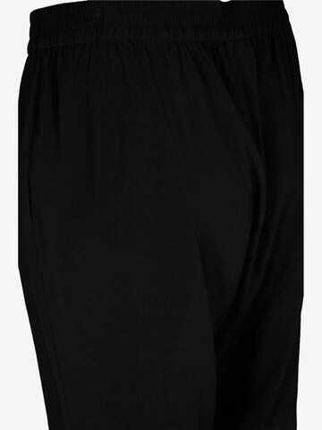 Zizzi Tapered Broek 'LARU' in Zwart