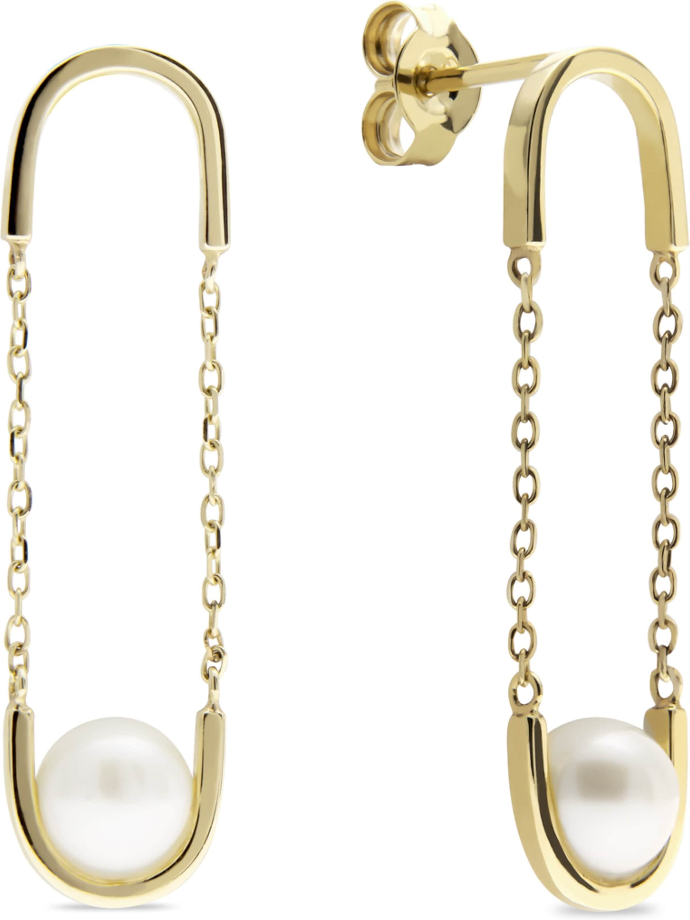 YAMŌKO Ohrringe in Gold: Vorderseite