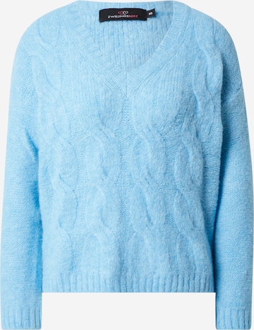 Zwillingsherz Sweater 'Fiona' in Blue: front