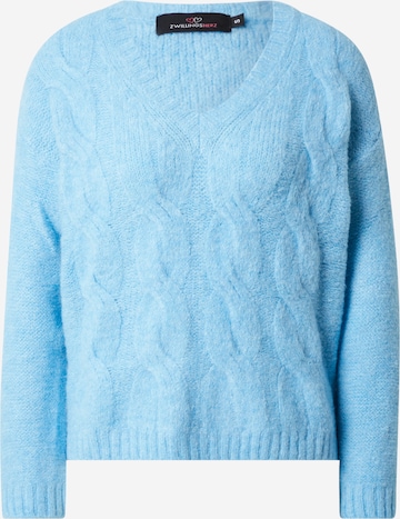 Zwillingsherz Pullover 'Fiona' in Blau: predná strana