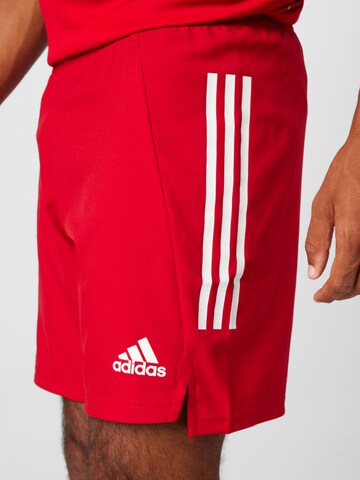 ADIDAS SPORTSWEAR Regular Workout Pants 'Condivo 21 Primeblue' in Red