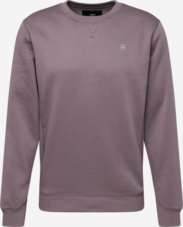 G-Star RAW Sweatshirt 'Premium core' in Braun: predná strana