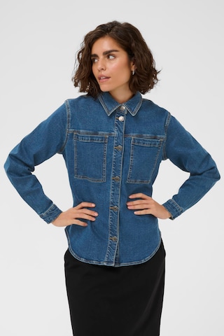 Kaffe Blouse 'KALena' in Blauw: voorkant