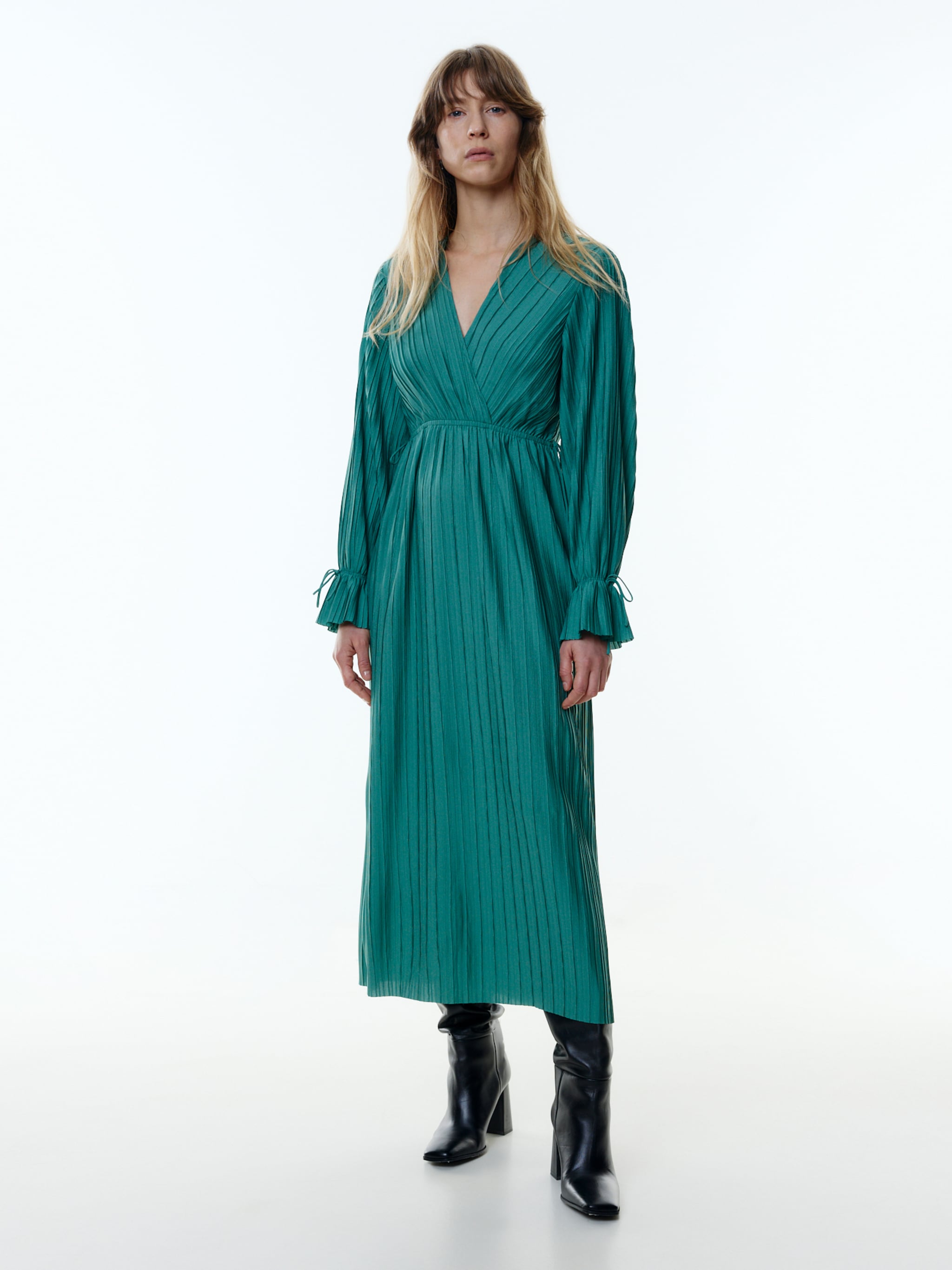 EDITED Producten Jurk 'Alwa' Smaragd