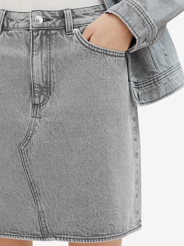 TOM TAILOR DENIM Skirt in Grey