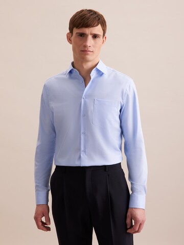 Coupe regular Chemise business 'Smart Classics' SEIDENSTICKER en bleu : devant