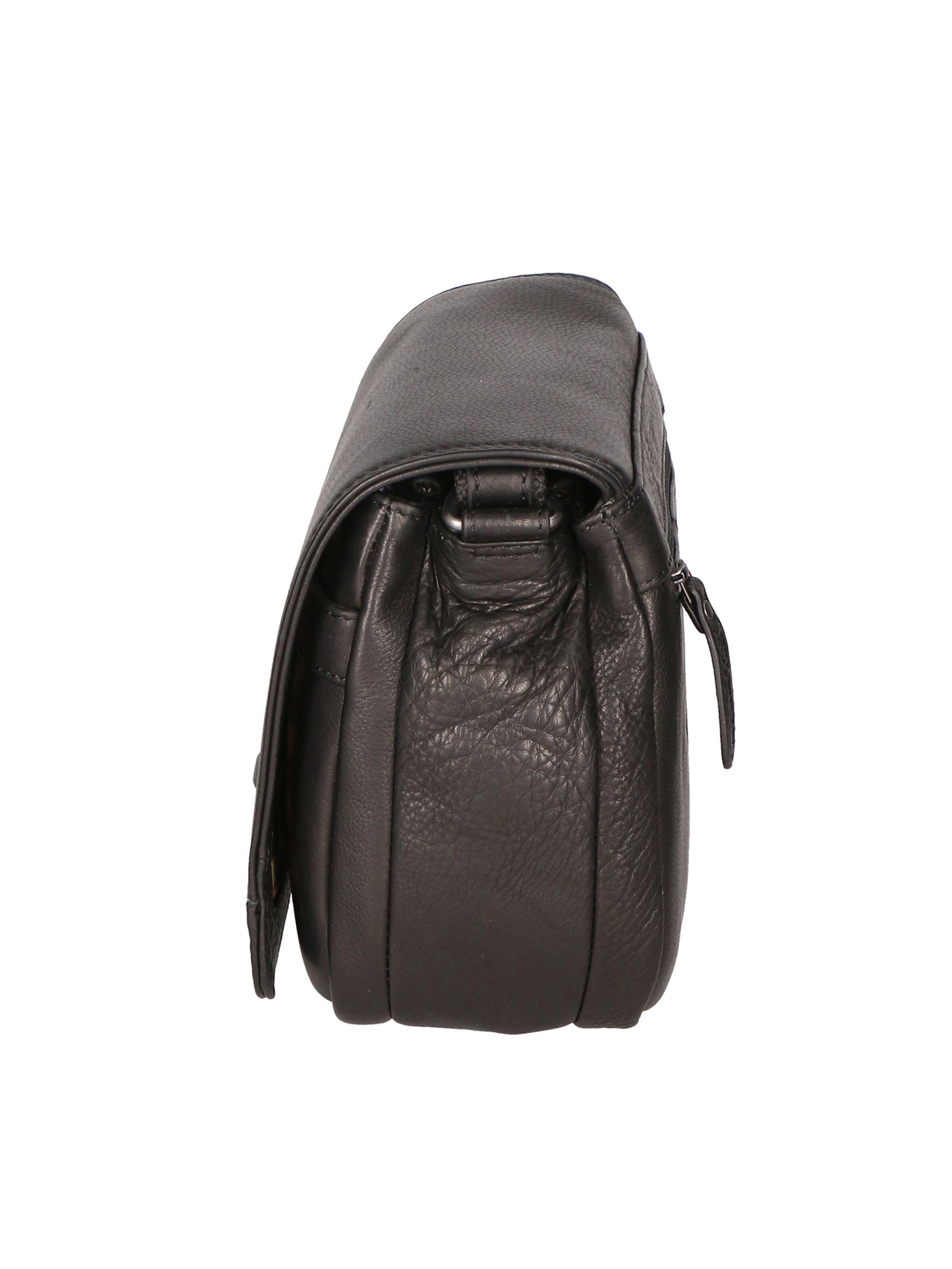 Borsa a tracolla 'Borsa a tracolla uomo vera pelle vitello ingrassato Hill Burry' di HILL BURRY in nero