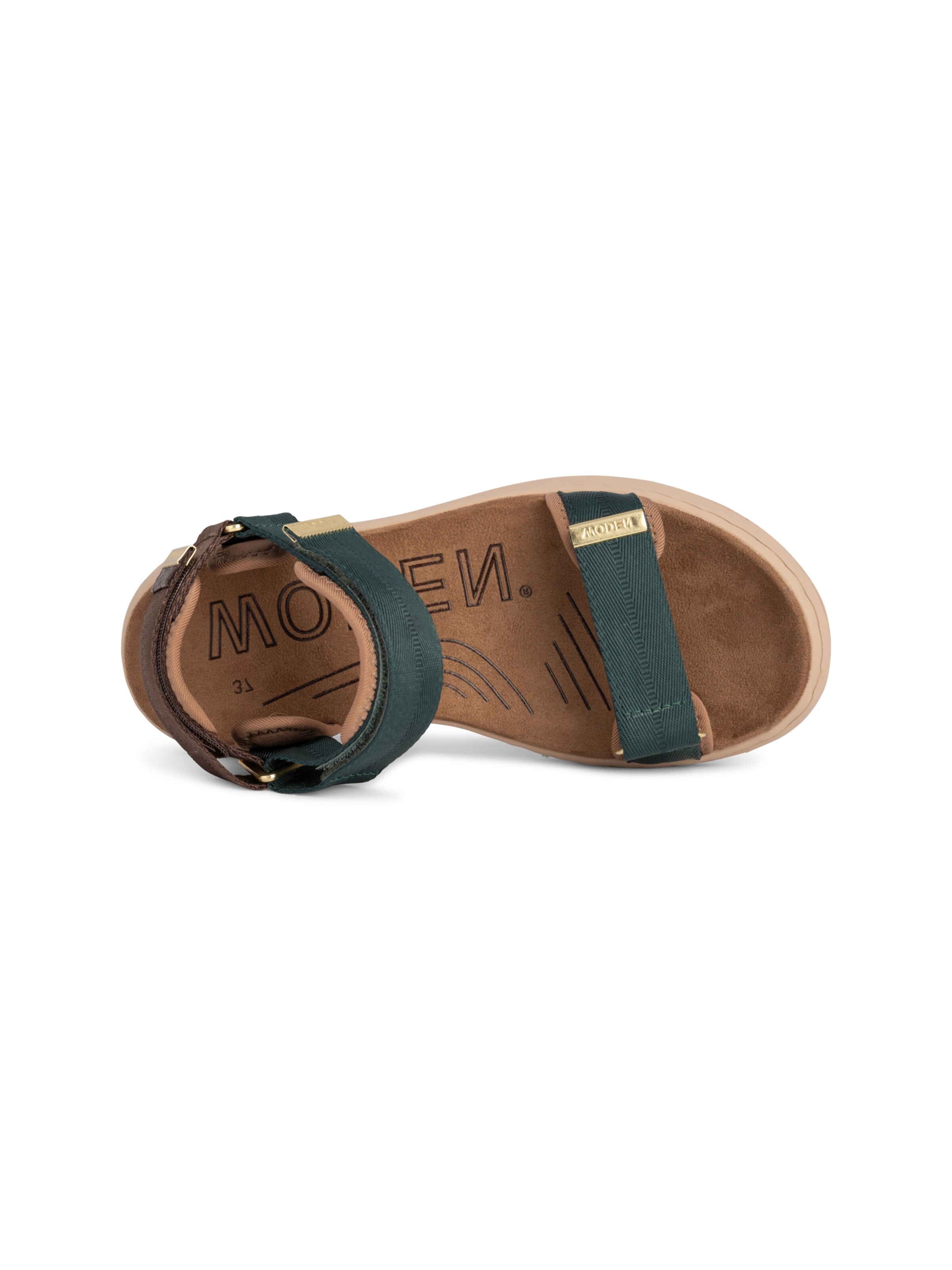 WODEN Sandalen 'Line' in Grün