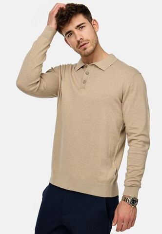INDICODE JEANS Sweater 'Chips' in Beige