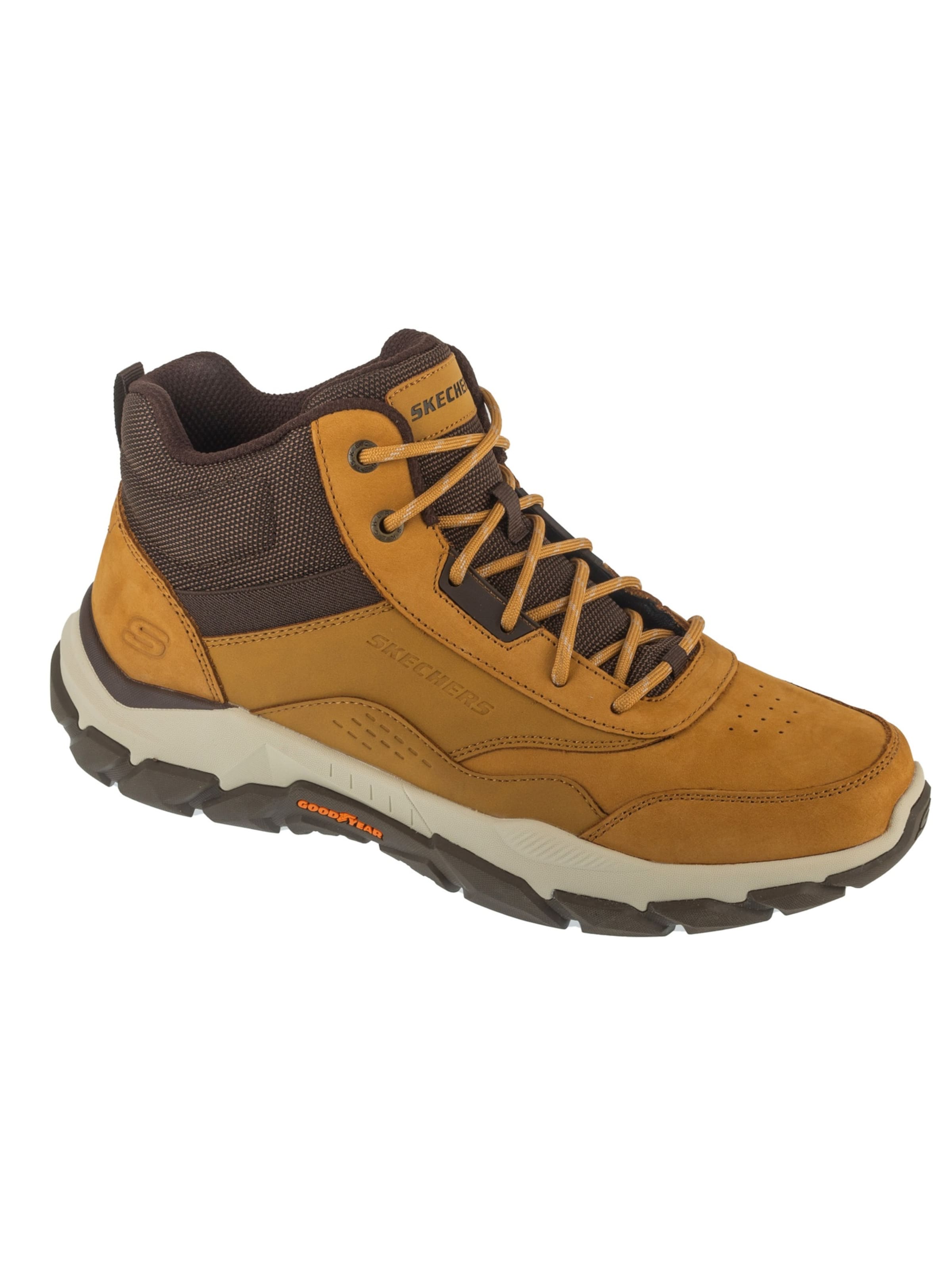 SKECHERS Veterboots 'Skechers Santoro - Hopkins' in Bruin: voorkant