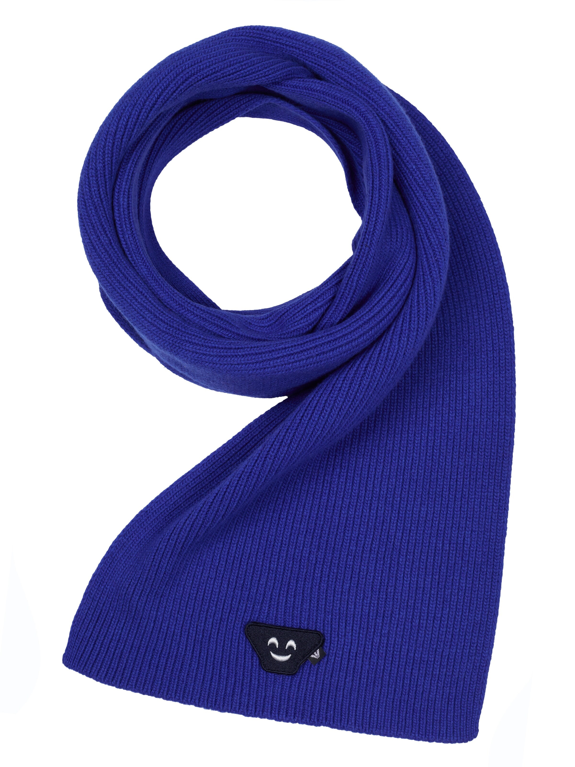 ARMANI Schal 'Emporio Armani Schal'‌‌‌‌‌ in Blau: Vorderseite