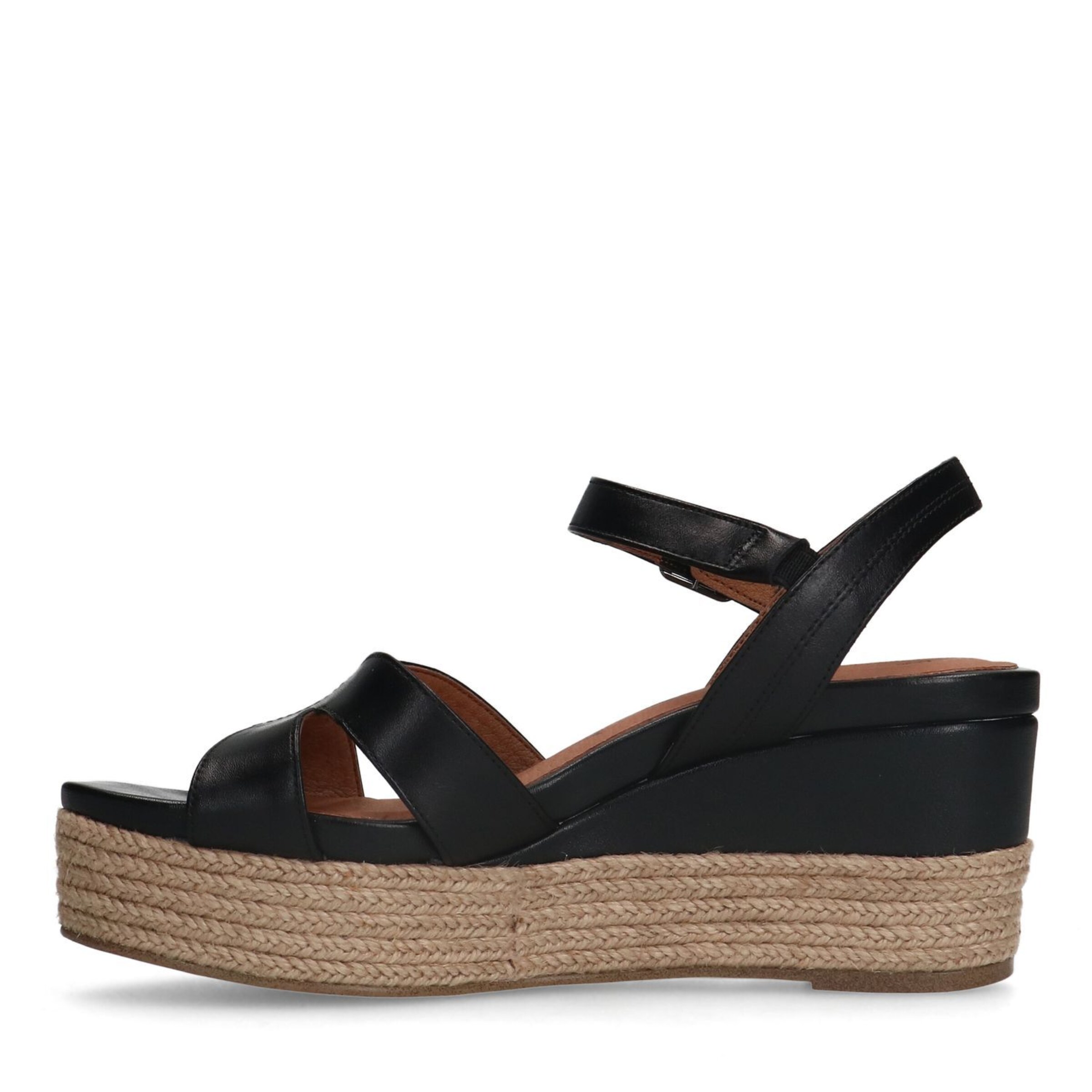 MANFIELD Sandale in Schwarz