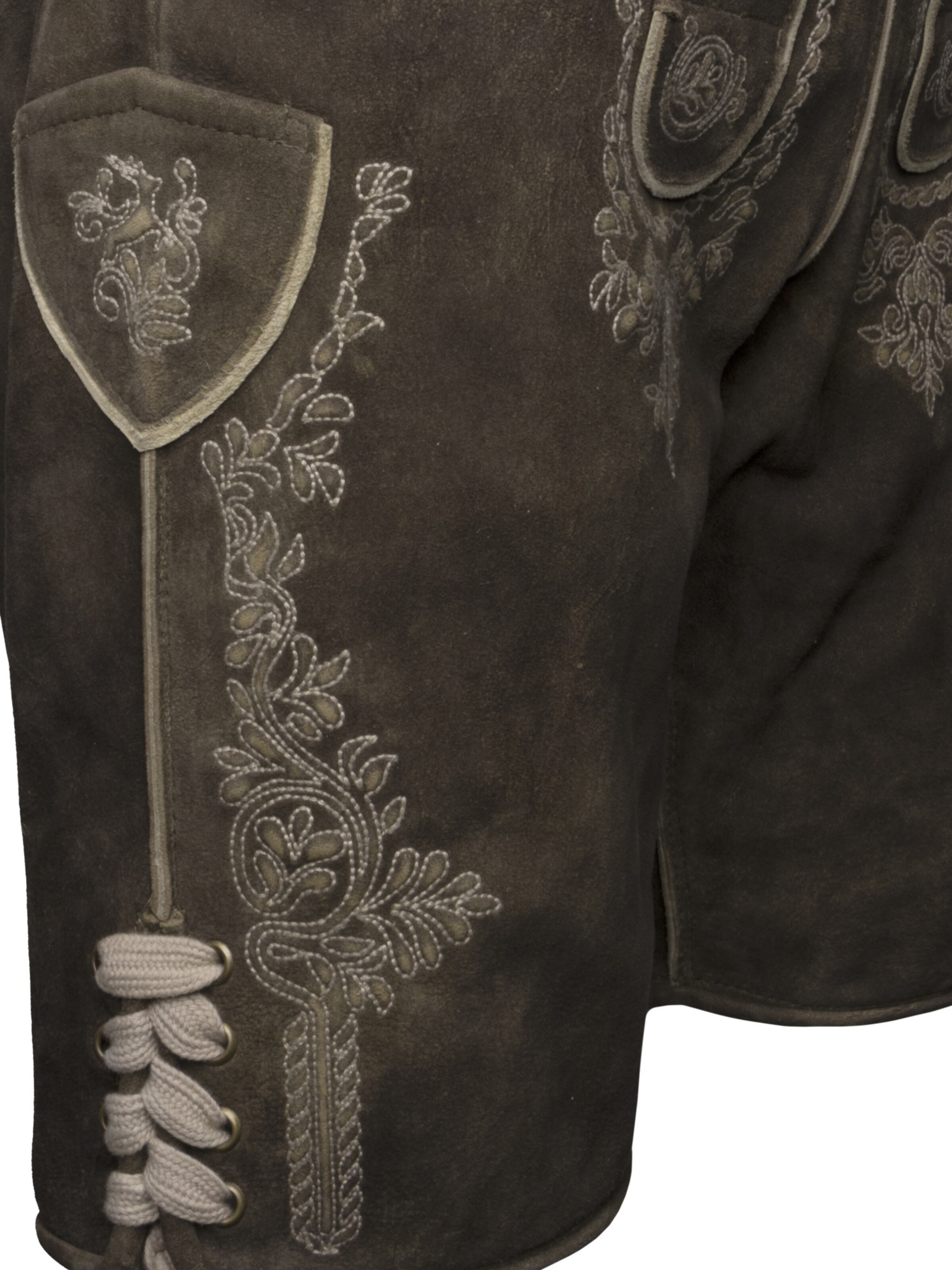 Regular Pantalon folklorique 'Olias' Krüger Buam en marron