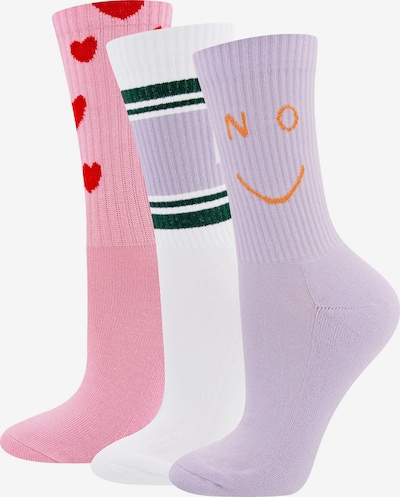 EWERS Ponožky, veľkosť 36-38 - fialová / ružová / červená / biela, Produkt