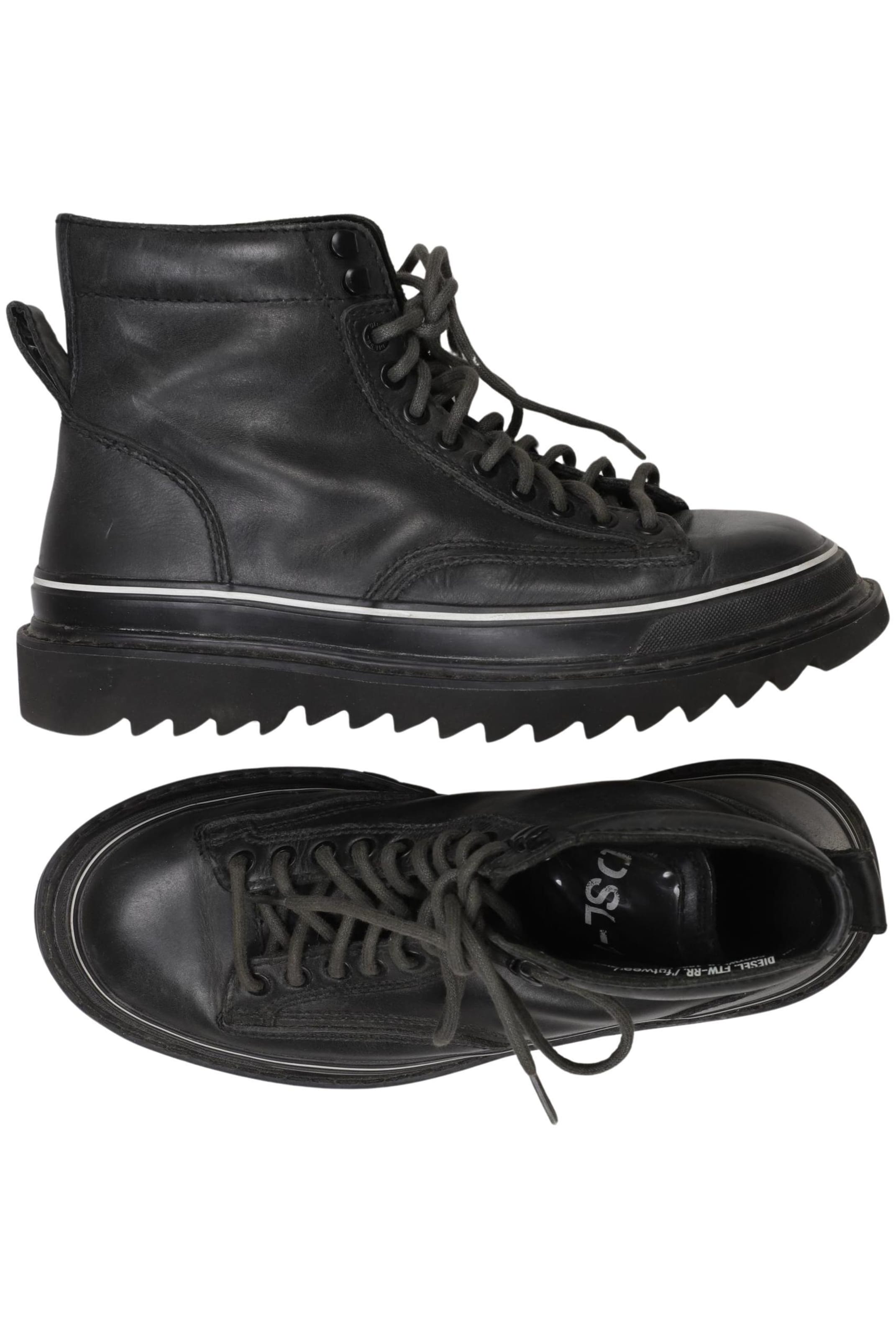DIESEL Stiefel 42 in Schwarz: Vorderseite