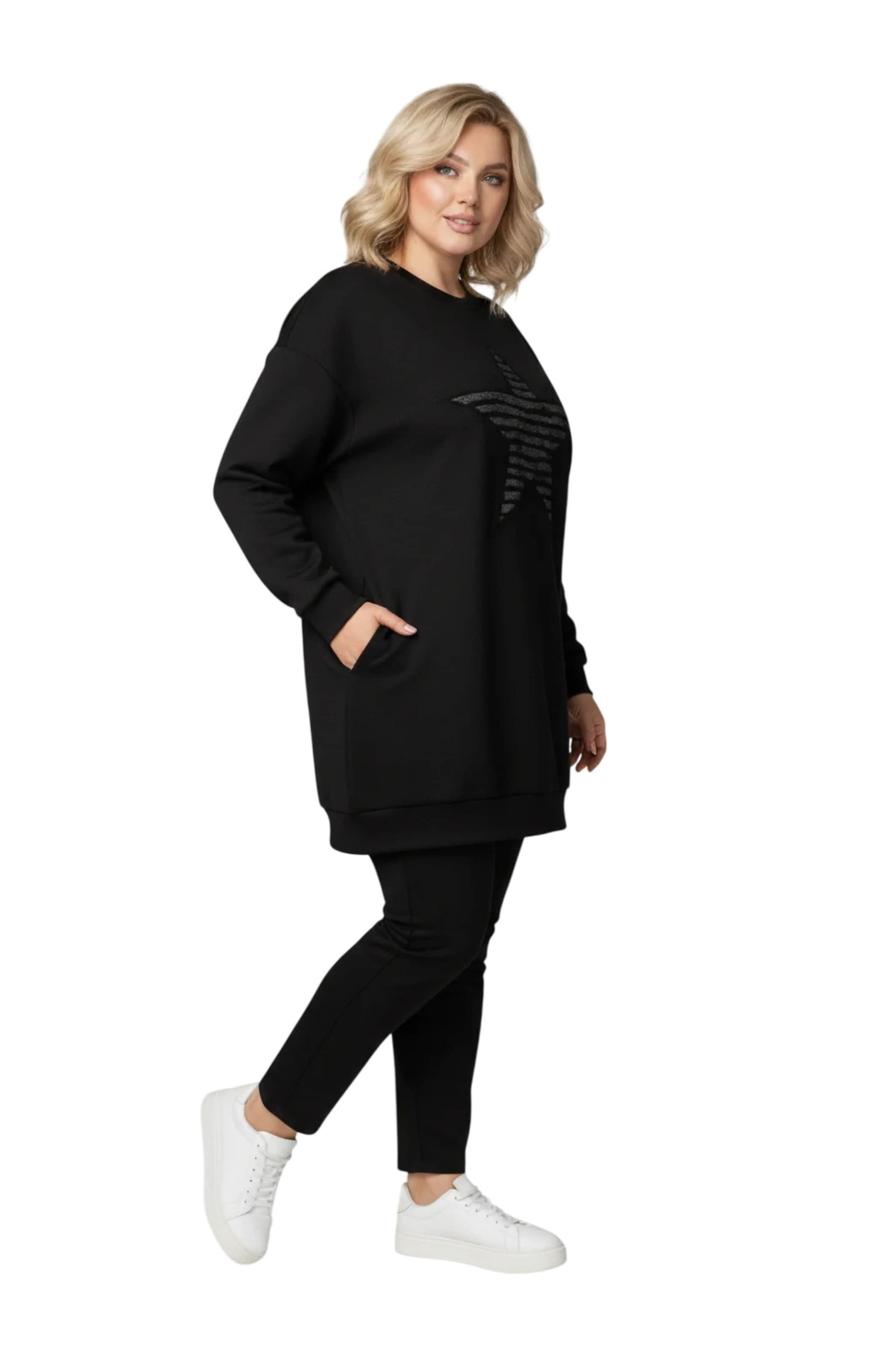 Shape Of You Sweatshirt in Black