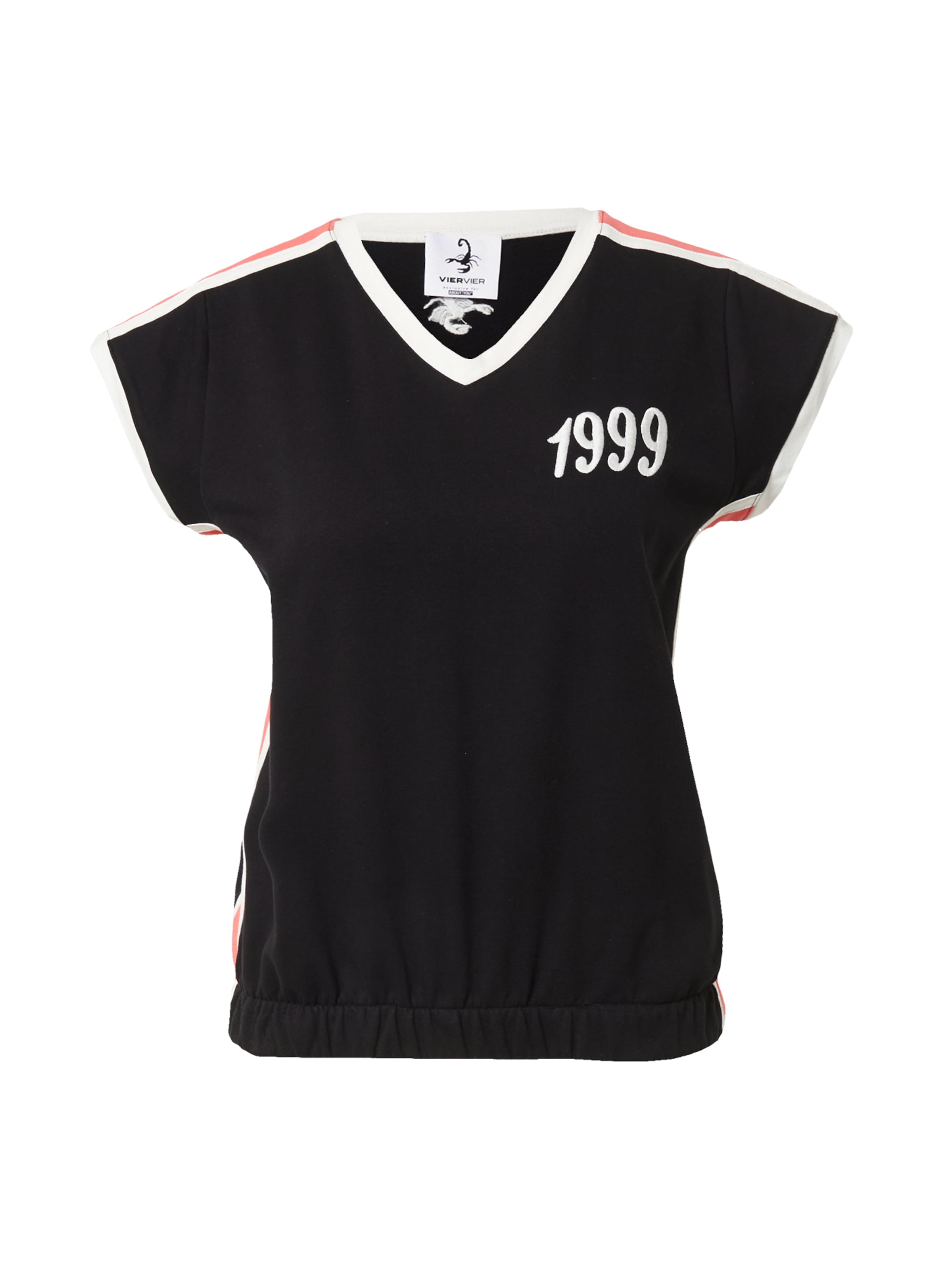 VIERVIER Bluzka sportowa &#x27;Jolien&#x27; w kolorze czarny: przód