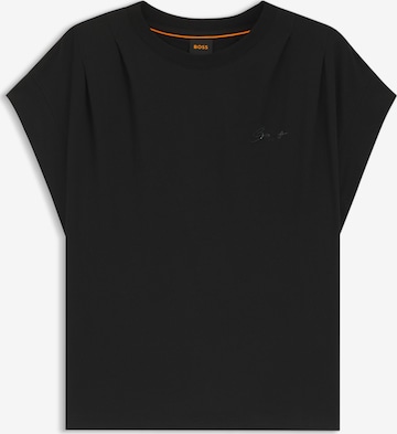 BOSS Orange Shirt in Schwarz: Vorderseite