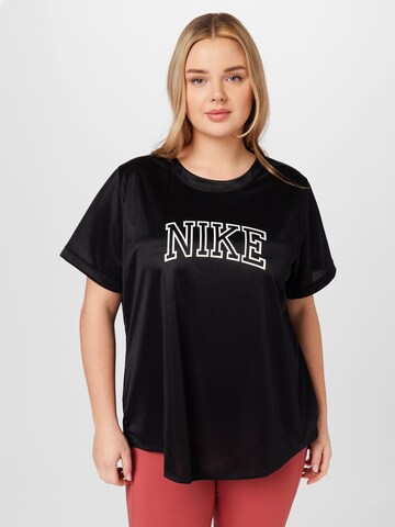 Nike Sportswear Λειτουργικό μπλουζάκι σε μαύρο: μπροστά
