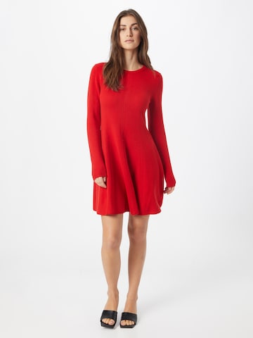 Polo Ralph Lauren Gebreide jurk in Rood: voorkant