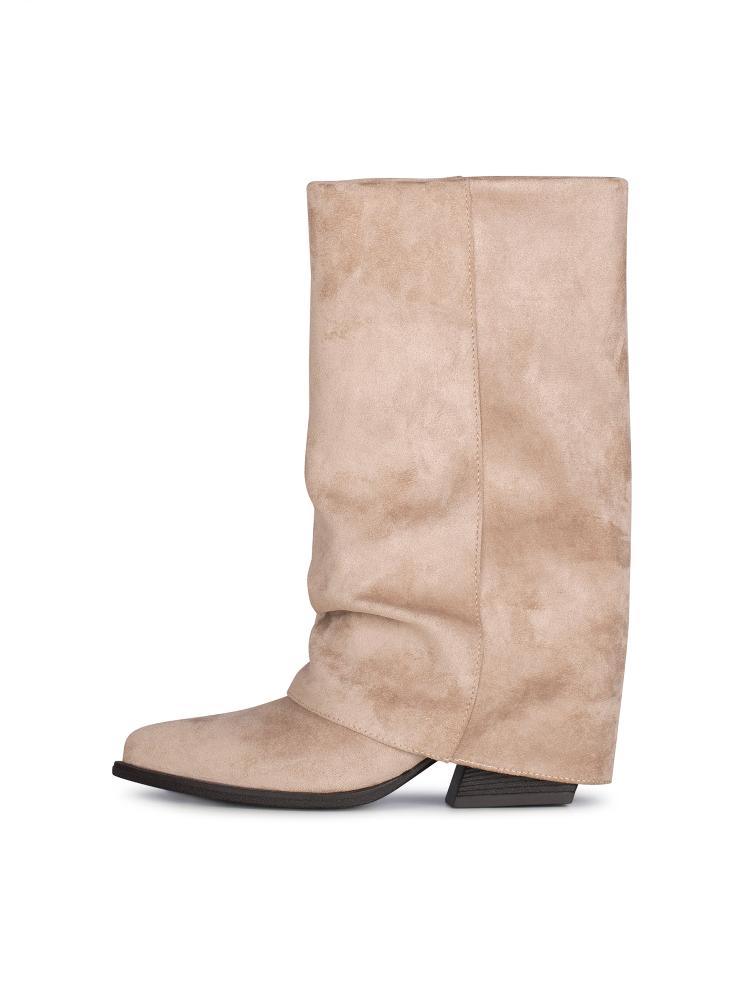Boots POSH by Poelman en beige : devant
