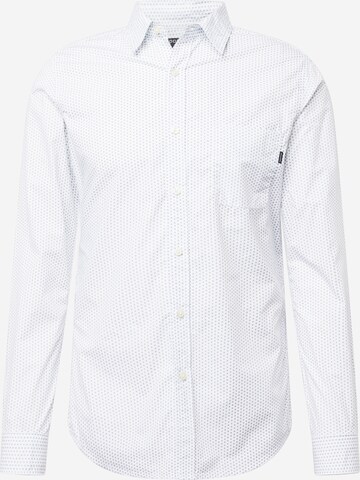 Dockers Regular fit Button Up Shirt in White: front