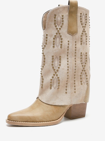 Stivale da cowboy di Salinyang in verde: frontale