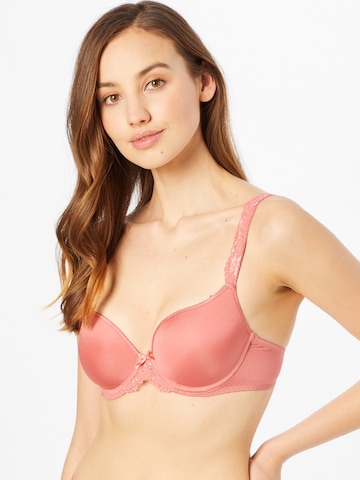 LingaDore T-shirt Bra 'DAILY LACE' in Pink: front