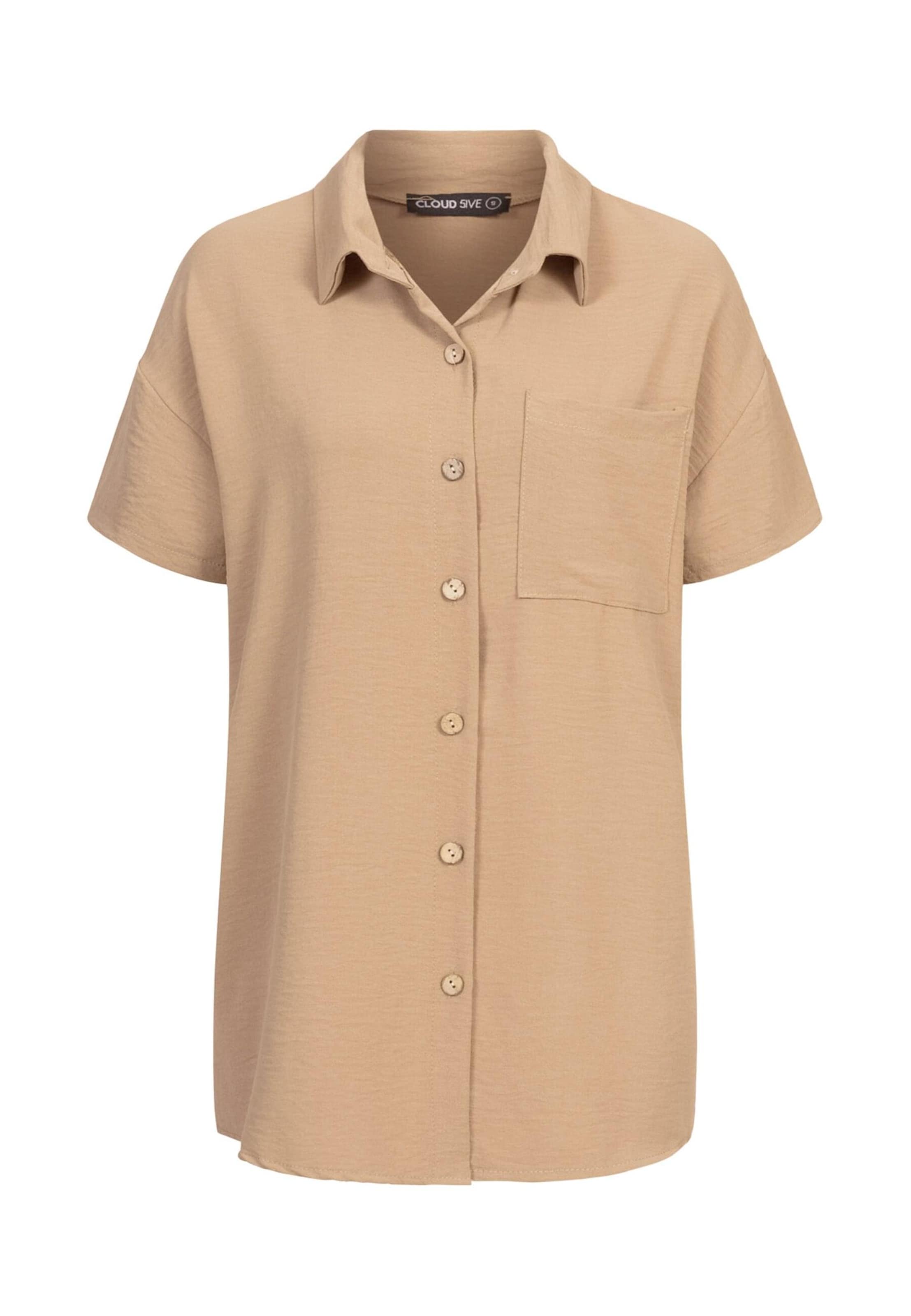 Chemisier Cloud5ive en beige : devant
