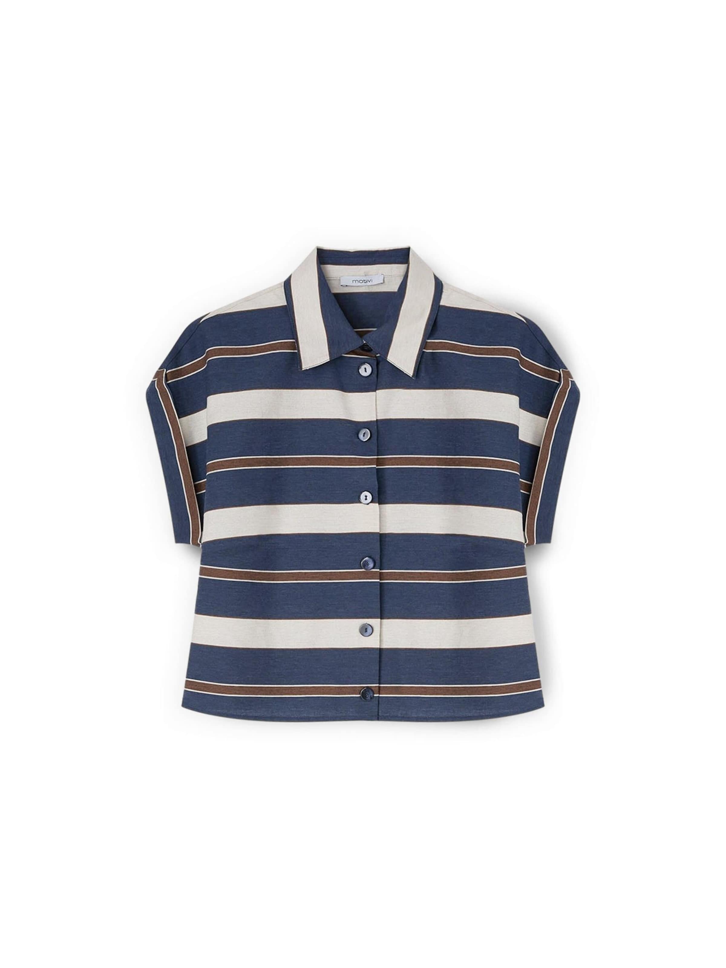 Camicia da donna di MOTIVI in blu: frontale