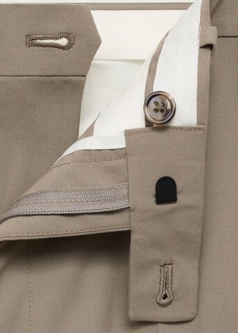 MANGO MAN Regular Pleated Pants in Grey