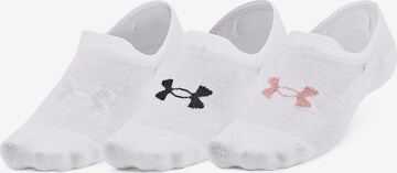 UNDER ARMOUR Athletic Socks in White: front