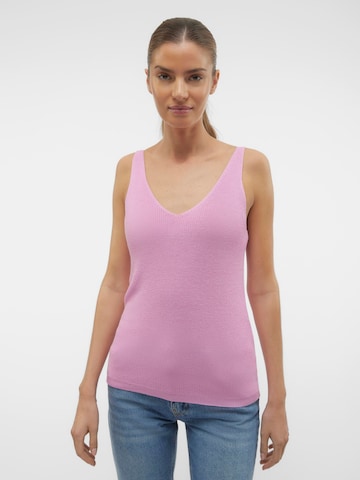 VERO MODA Knitted Top 'NEW LEX SUN' in Pink: front