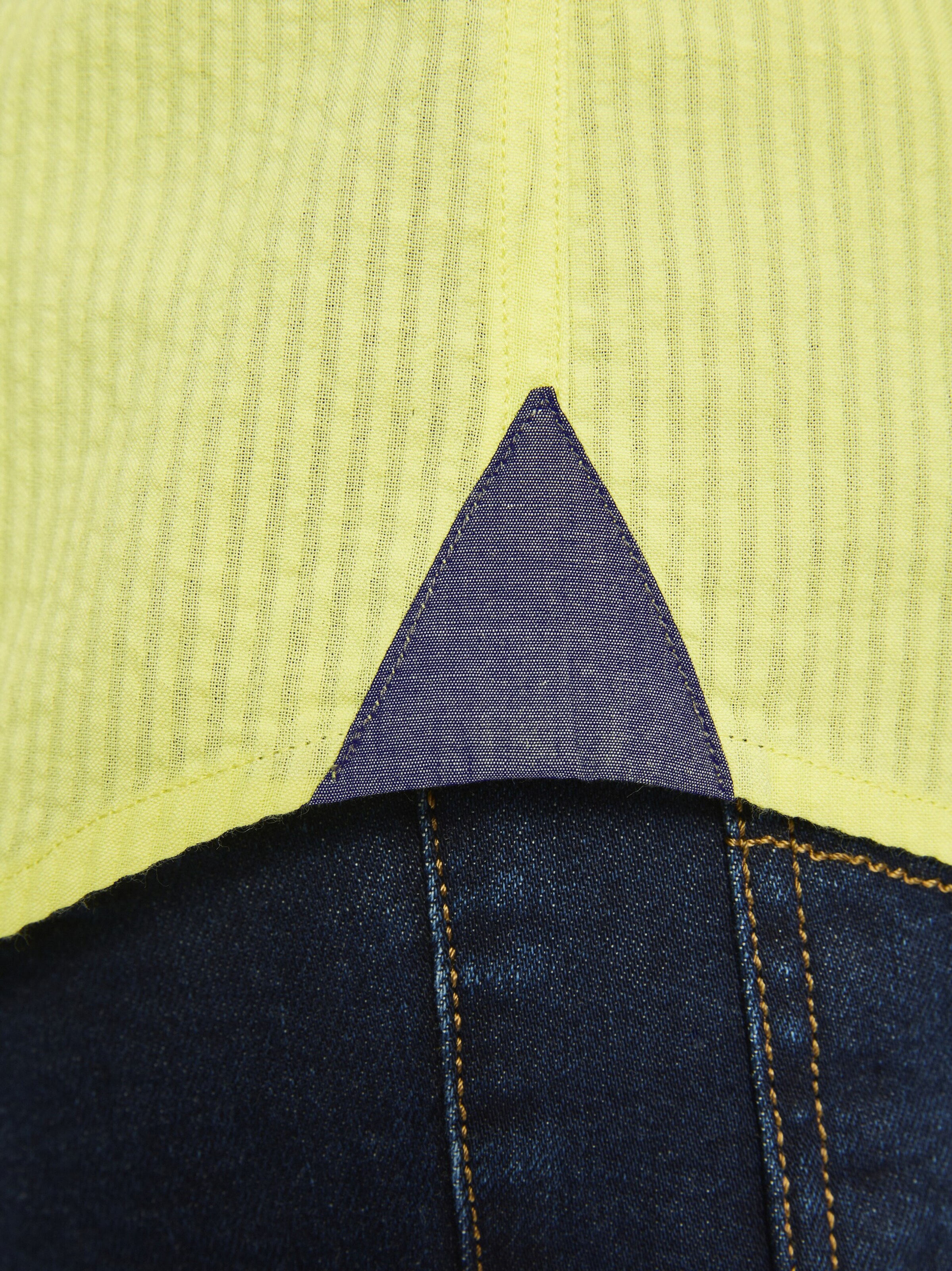 Jan Vanderstorm Comfort fit Button Up Shirt 'Mawens' in Yellow