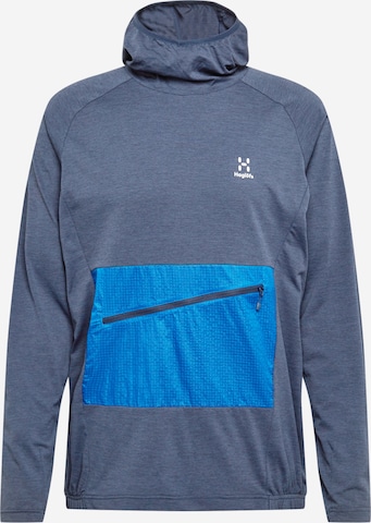 Haglöfs Athletic Sweatshirt 'Mirre' in Blue: front