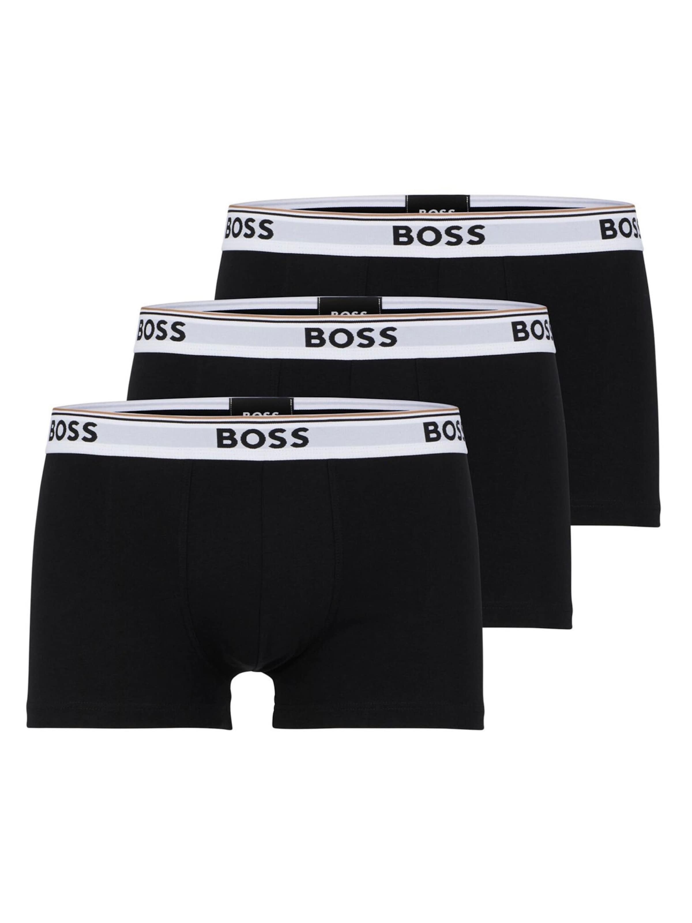 BOSS - Calzoncillo boxer en negro: frente