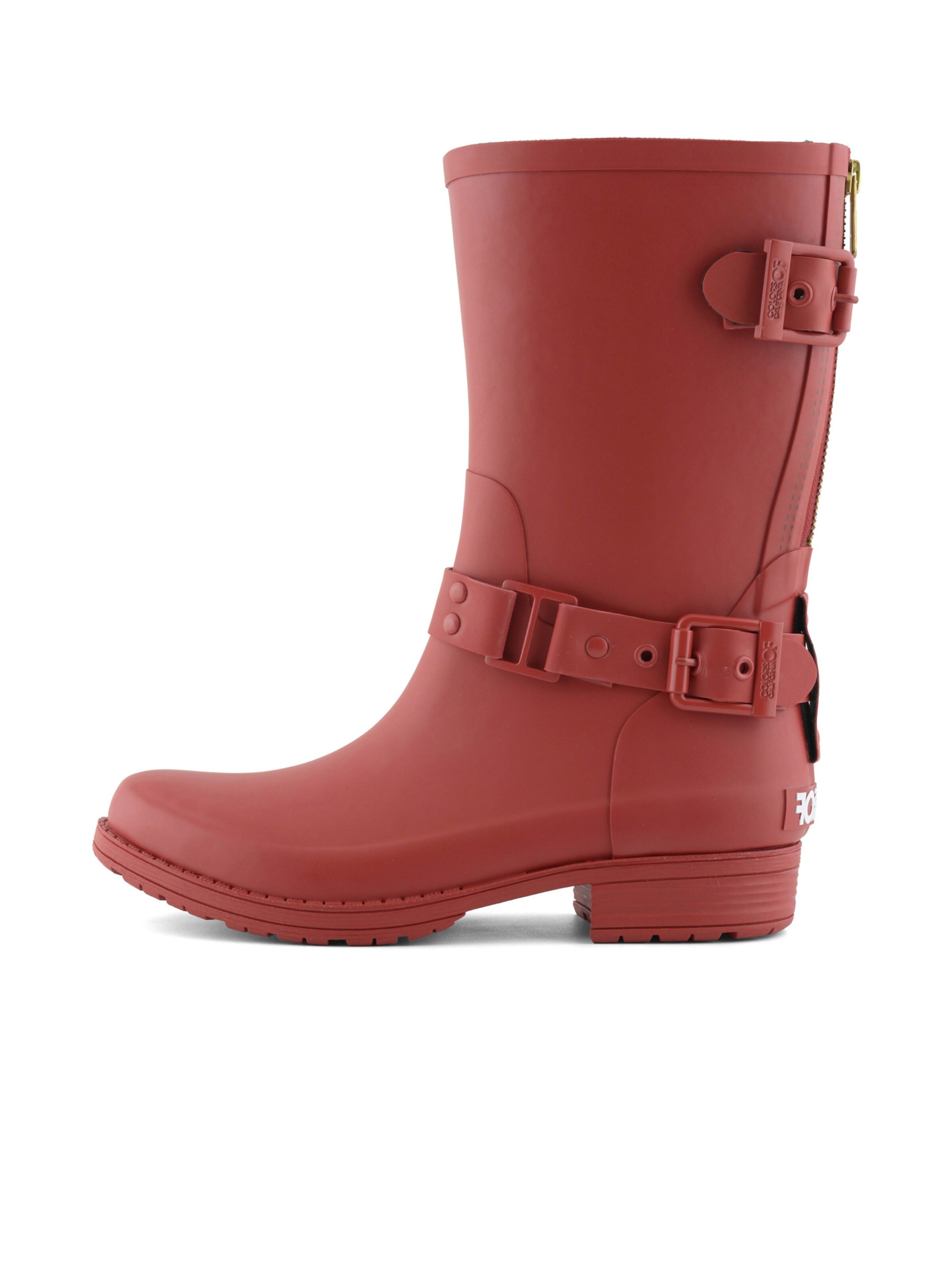 Stivale di gomma 'Wellies' di COLORS OF CALIFORNIA in rosso: lato